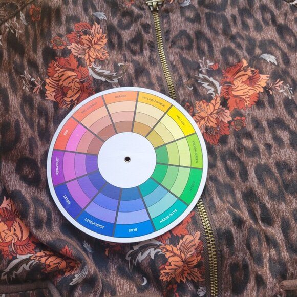 Democracy Womens Jacket XL Orange Brown Animal Print Full Zip Pockets HNGE - Picture 10 of 10